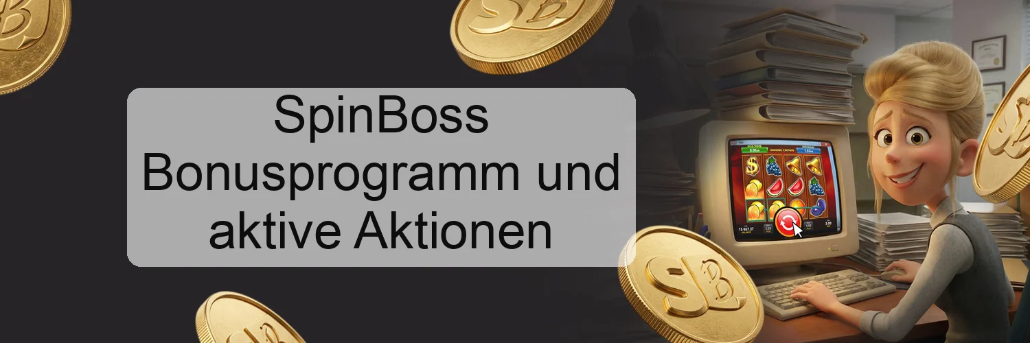 SpinBoss Bonusprogramm und aktive Aktionen